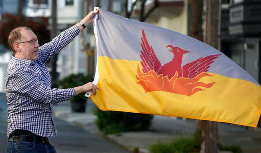 SF Fog & Gold Flag featured in the San Francisco Chronicle