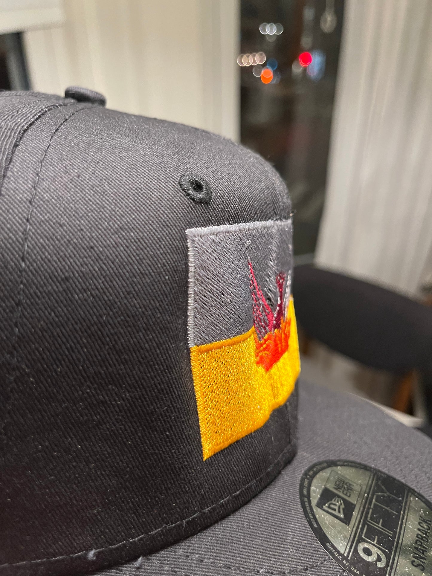 Embroidered Ball Cap - flat brim